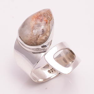 แฟชั่นผู้หญิงเครื่องประดับเงินสเตอร์ลิง925แบบไม่ซ้ำใครส่งออกเครื่องประดับเงินทำด้วยมือตามสั่งผู้ผลิตเครื่องประดับชั้นดี - Product Image 6