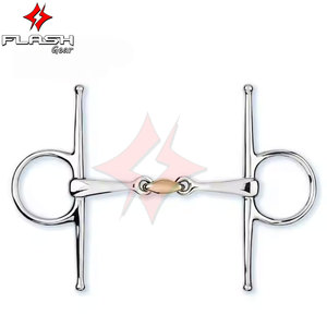 Alta calidad Korsteel Dutched Gag Full Cheek Bits Western Dutch Gag Bit calzones German Silver Horse Bit Control - Product Image 4
