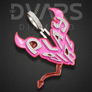 Collar de Joyería Hip Hop Personalizado, Colgante de Lujo con Diamantes VVS Cultivados en Laboratorio, Chapado en Oro sobre Plata de Ley 925, Cadena para Fiestas - Product Image 2