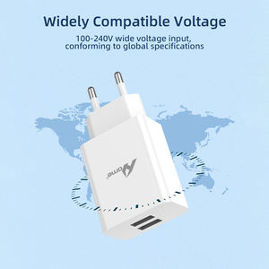 Adaptateur USB double 15W 3A TC-191 adaptateurs de puissance haute puissance blancs - Product Image 2