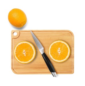 Planche à découper en bois élégante à finition naturelle avec une surface plate et solide pour la préparation des aliments, la découpe des fruits et une utilisation polyvalente - Product Image 5