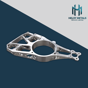 Support de montage en aluminium usiné VMC, haute précision, alésage central, nervures renforcées, trous de montage, léger, OEM personnalisé - Product Image 1