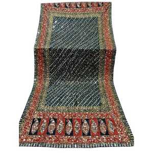 New Design Embroidered Kalamkari Phulkari Silk Ethnic <b>Shawl</b> Hand Embroidered Dupatta Floral Design Handmade AA IMPEX - Product Image 1