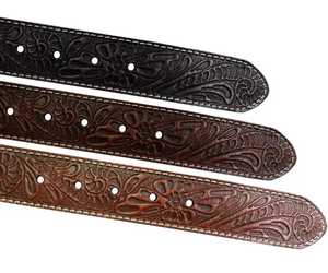 Cinturón de cuero de vaca de primera calidad Unisex superventas, de grano completo con diseños de cuentas personalizados, cinturones de lujo listos para enviar - Product Image 3