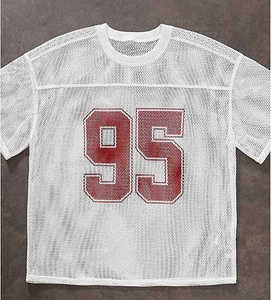 Camiseta unisex personalizable de fútbol americano transpirable con mangas cortas camiseta personalizada de fábrica - Product Image 2