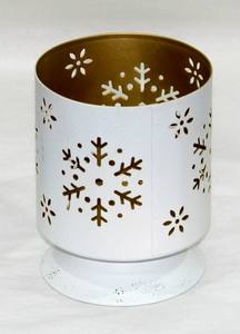 Velas votivas con diseño de flores cortadas modernas para decoración del hogar y fiestas navideñas - Product Image 6