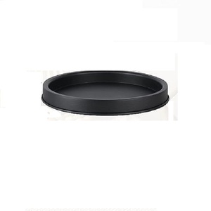 Bandeja de servicio de comida roja de Metal de diseño propio con asa, producto de utensilios de cocina, plato, mesa de comedor, bandeja decorativa para el hogar - Product Image 4