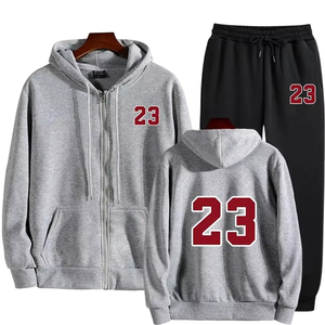 Chándal para hombre Sudaderas Diario Hombres Moda Sudadera de una sola pieza Pantalones deportivos y ropa deportiva Sudaderas con cremallera - Product Image 5