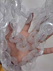 Colliers de mode Angel colorés avec des éléments en résine peints à la main, motifs floraux, conçus pour un usage quotidien et pour les fêtes - Product Image 4