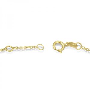 Pulsera de Oro Amarillo de 14K con Cruz Lateral con Diamantes de 0.10cts, Elegantes Pulseras y Brazaletes de Diamantes - Product Image 5