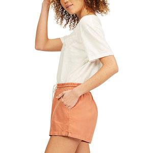 Shorts pour femmes taille haute vêtements de sport sueur respirant polaire tissu Logo personnalisé décoration chaud nouveau short d'été - Product Image 5