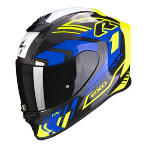 Casque intégral Scorpion EXO-R1 EVO Ultra TCT rétro cross motocross avec double visière et coque en fibre de carbone, état neuf - Product Image 1