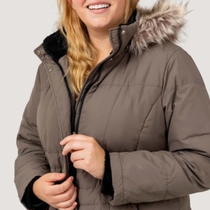 Chaqueta Acolchada de Invierno para Mujer, Informal, Larga, con Capucha, Impermeable, Gruesa, Brillante, Rellena de Poliéster, Ajustada, con Cinturón, Logotipo Personalizado - Product Image 5