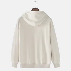 Sudaderas con capucha de serigrafía de nuevo estilo para hombres Sudadera con capucha de serigrafía de manga completa Sudadera con capucha impresa de color sólido personalizado - Product Image 2