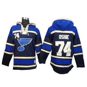 Sweat à capuche de hockey sur glace personnalisé, uniforme d'équipe professionnelle, Oshie 74, St. Louis Blues, Flyers, Bruins, Calgary Flames, vêtements de sport à capuche - Product Image 1
