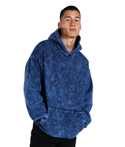 Sweat à capuche unisexe surdimensionné lavé à l'acide de haute qualité nouveautés sweats à capuche personnalisés lourds pour hommes pour l'hiver - Product Image 3