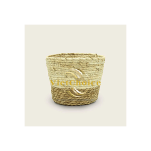 Vietchoice - Maceta de Mimbre de 25 cm, Estilo Vintage, Cestas Tejidas de Mimbre y Seagrass, Suministradas por Vietnam, Venta al Por Mayor - Product Image 1