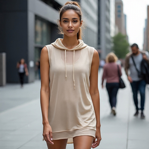 Sudadera con capucha de malla transparente de gran tamaño para mujer, Sudadera con capucha de malla de verano para gimnasio, correr, Fitness, deportes, sudadera transparente - Product Image 2