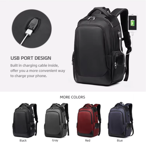 BEARKY Ethnic Style Waterproof Oxford Backpack with USB Port 15.6 Inch <strong>Laptop</strong> Bag Large Capacity Travel <strong>Rucksack</strong> <strong>for</strong> Men <strong>Women</strong> - Product Image 4