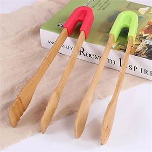 Top Selling Wooden Food Multi-function <b>Tongs</b> <b>Kitchen</b> Toast and French Fries <b>Tong</b> for Restaurant Bar Accessories at Best - Product Image 4