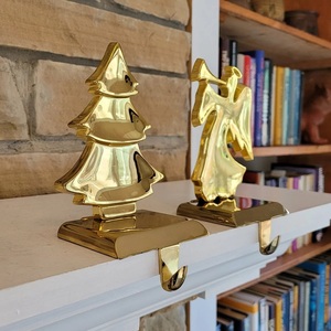 Brass Sleigh <b>Stocking</b> <b>Holder</b> Best Seller Latest Design Decorative :Platter - Product Image 3