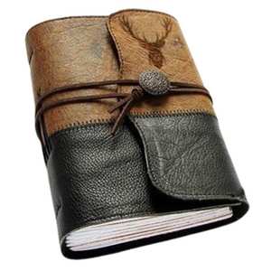 Journal en cuir d'emballage personnalisable avec fermeture ouverte de style décontracté portable coutures solides et papier rechargeable - Product Image 6