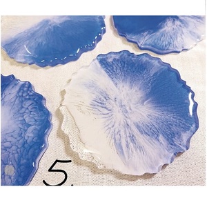 MOON RISE CRAFT-Dessous de verre en résine personnalisable, forme ronde de style classique, multi-couleurs et tailles, meilleure qualité - Product Image 3