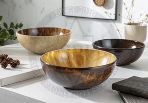 Tazón de Cuerno de Búfalo Natural Pulido de Primera Calidad, Hecho a Mano, Duradero, Ecológico, Seguro para Alimentos, en Caja - Product Image 2