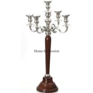 Candélabres artisanaux en aluminium coulé moderne et créatif pour centres de table de mariage et décoration de table - Product Image 3