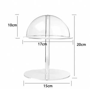 2025 precio de fábrica moderno acrílico transparente sombrero independiente estante de exhibición sombrero de béisbol organizador para tienda de casa para - Product Image 5
