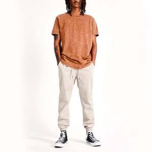 2025 nouveau Design 220gsm lavé à l'acide surdimensionné t-shirts vêtements pour hommes imprimé personnalisé grande taille hommes t-shirts à manches courtes décontracté - Product Image 2