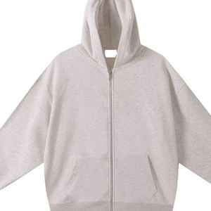 Sudadera con Capucha Extra Grande Personalizada para Hombre, con Logotipo Personalizable, Cremallera Grande, Lavada, Tridimensional - Product Image 2