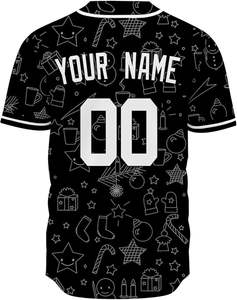 ชุดเบสบอลระบายอากาศได้ดีชุดทีมเบสบอลดีไซน์คริสต์มาส - Product Image 3