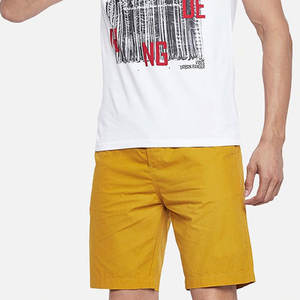 2024 pantalones cortos ligeros de estilo callejero para hombre venta en línea diseño único 100% algodón patrón sólido al por mayor - Product Image 4