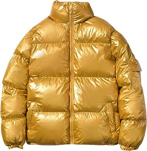 Men <b>Shiny</b> Puffer Jacket - Product Image 3