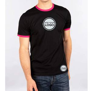 T-shirt à manches courtes pour homme en coton poly, t-shirts pour homme et femme à manches courtes, col rond, ample, décontracté, haut d'été, t-shirt à manches courtes - Product Image 1