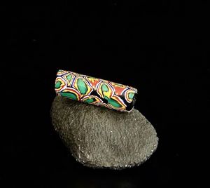 Cuentas de cristal de Murano Millefiori venecianas antiguas multicolores para manualidades creativas y fabricación de joyas - Product Image 3