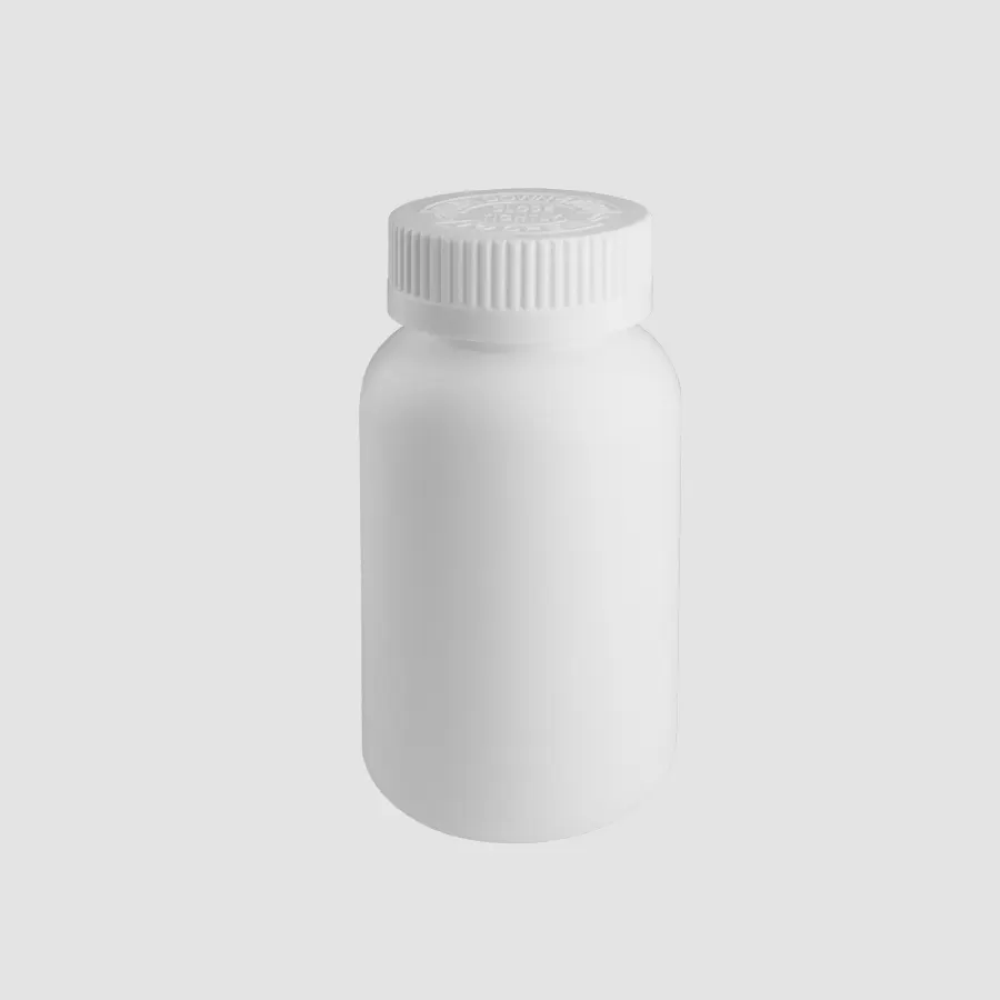 WHITE HDPE BOTTLE WITH CR CAP 150ML WITH OEM PACKAGING PLASTIC PRODUCT MANUFACTURER FACTORY WHOLESALE FREE TARIFF M0333