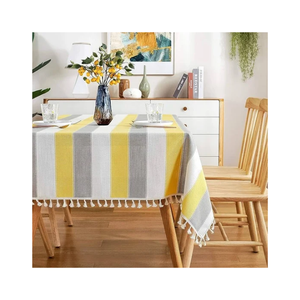 Modern Printed Green Cut Work Soft Linen 70x108 Inch Plant Pattern Cotton Linen Tablecloth Square Washable Home Dining Decor - Product Image 2