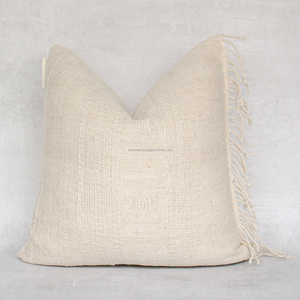 Handmade 14 X 22 Inches Boho Floral Zipper <b>Cushion</b> <b>Cover</b> Tassel Cotton Square Decorative Throw Pillow Case for Home Use Striped - Product Image 3