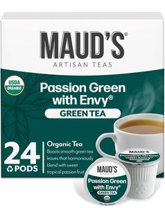 Maud's Organic Passion Green <b>Tea</b> Pods, 24 ct, Single Serve <b>Tea</b> Pods - Product Image 6