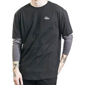 Camiseta de doble capa de color personalizada para hombre, camiseta de doble capa con logotipo impreso al por mayor, camiseta de doble capa de alta calidad para hombre - Product Image 4