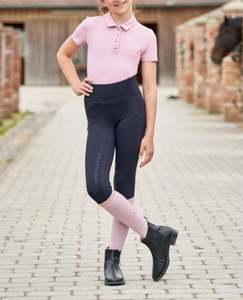 Shemax กางเกงขี่ม้า2023สำหรับเด็กเลกกิ้งสีกรมท่า - Product Image 3