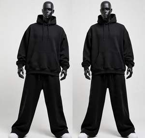 ชุดวอร์มฤดูหนาวแบบกำหนดเอง ผ้าฝ้าย 100% คุณภาพสูง ราคาขายส่ง รับทำโลโก้ ชุดสเวตสูทและเสื้อฮู้ดไซส์ใหญ่สำหรับผู้ชาย - Product Image 1