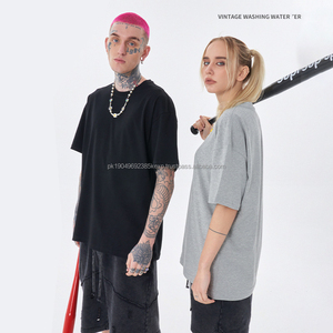 Luxury Quality Cotton Men's T-Shirt New <b>Design</b> O-Neck Quick Dry Breathable Loose Fit Oversized Little Drop Shoulder Custom <b>Logo</b> - Product Image 3