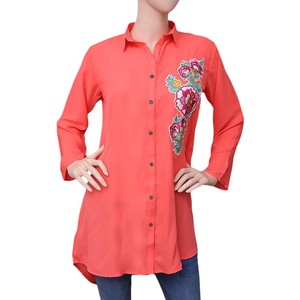 Camisa Bordada para Mujer - Color Durazno - Product Image 1