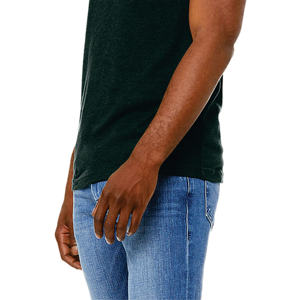 T-shirt décontracté Boxy Fit de style de rue pour hommes de qualité supérieure T-shirt blanc uni surdimensionné 100% coton - Product Image 4