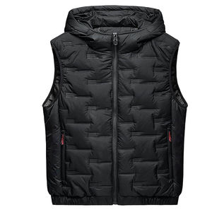 OEM personnalisé hommes haute qualité couleurs personnalisées demi-manches à capuche bouffant bulle veste respirant et confortable gilet - Product Image 4