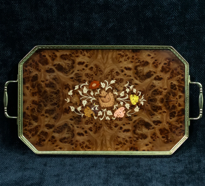 100% meilleure qualité carré en forme de thé café plateau de service des aliments en acier inoxydable taille personnalisée avec poignée en métal en gros meilleur prix - Product Image 4