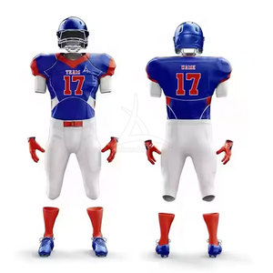 Uniforme de football américain de haute qualité, personnalisé pour hommes, manches courtes, respirant, vente en gros, dernier design - Product Image 1